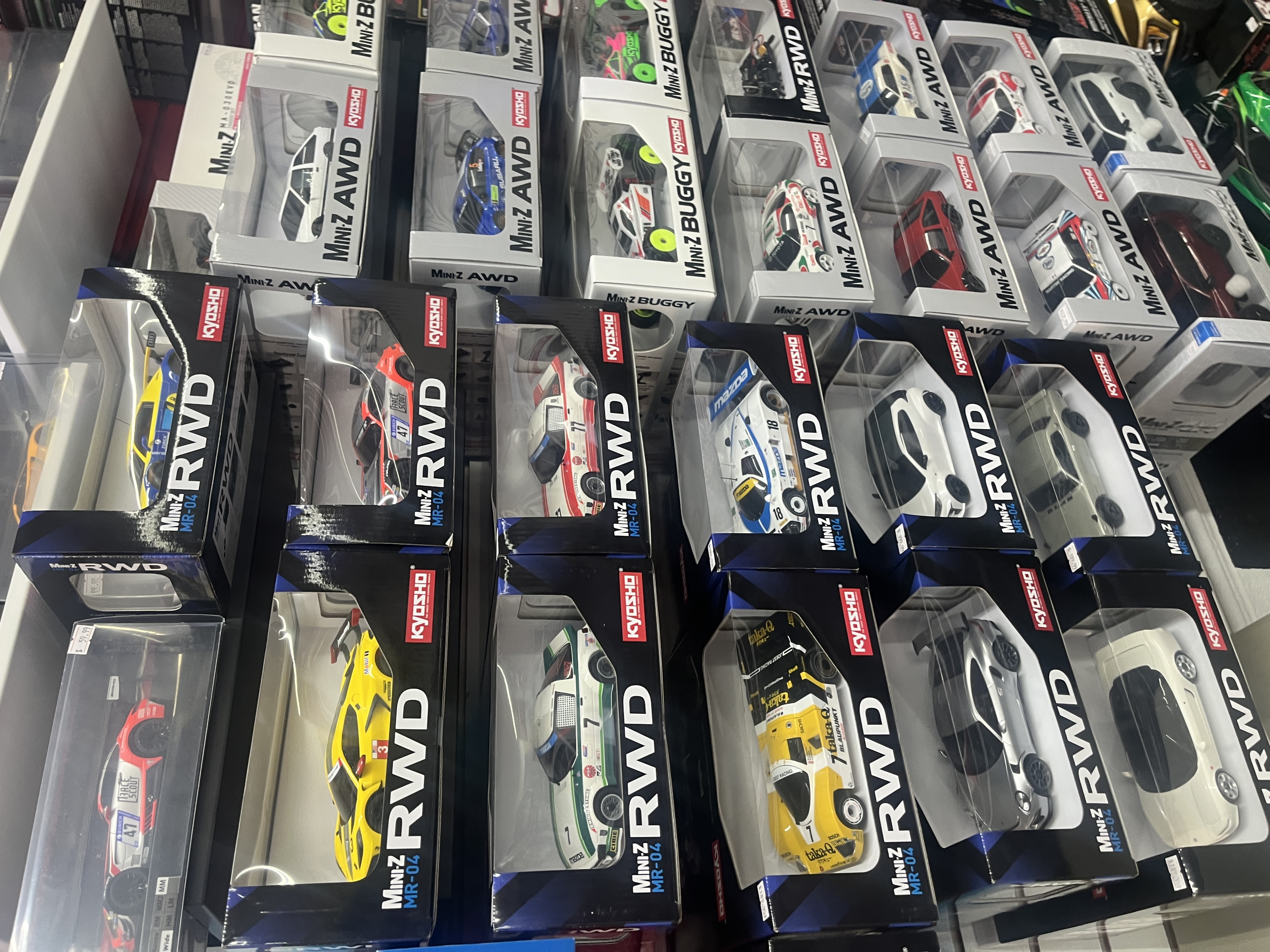 Traxxas RC parts wall at SC2NY RC Shop