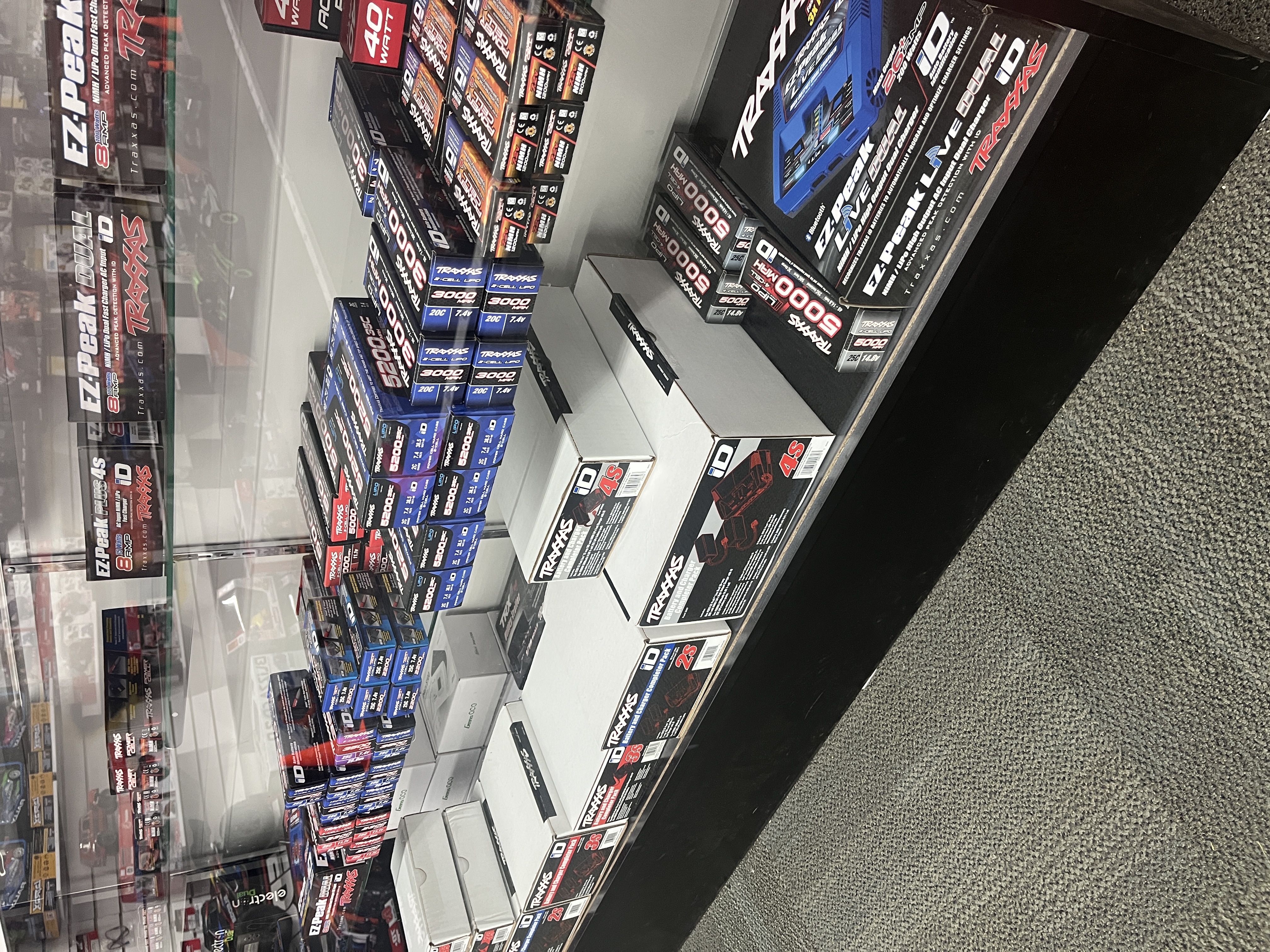 RC trucks on display at SC2NY RC Shop