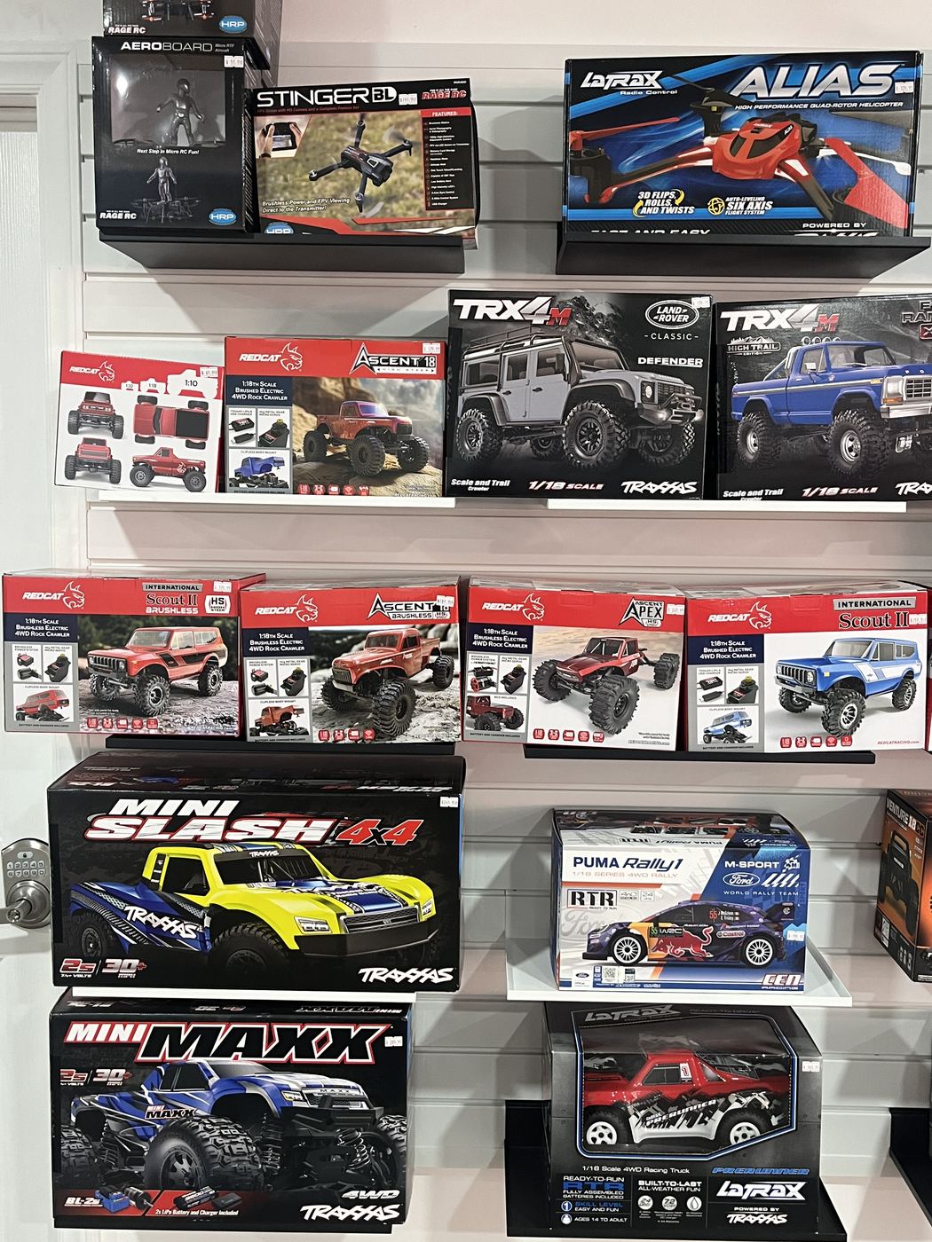 Traxxas TRX-4, Mini Slash and Mini Maxx RC trucks at SC2NY