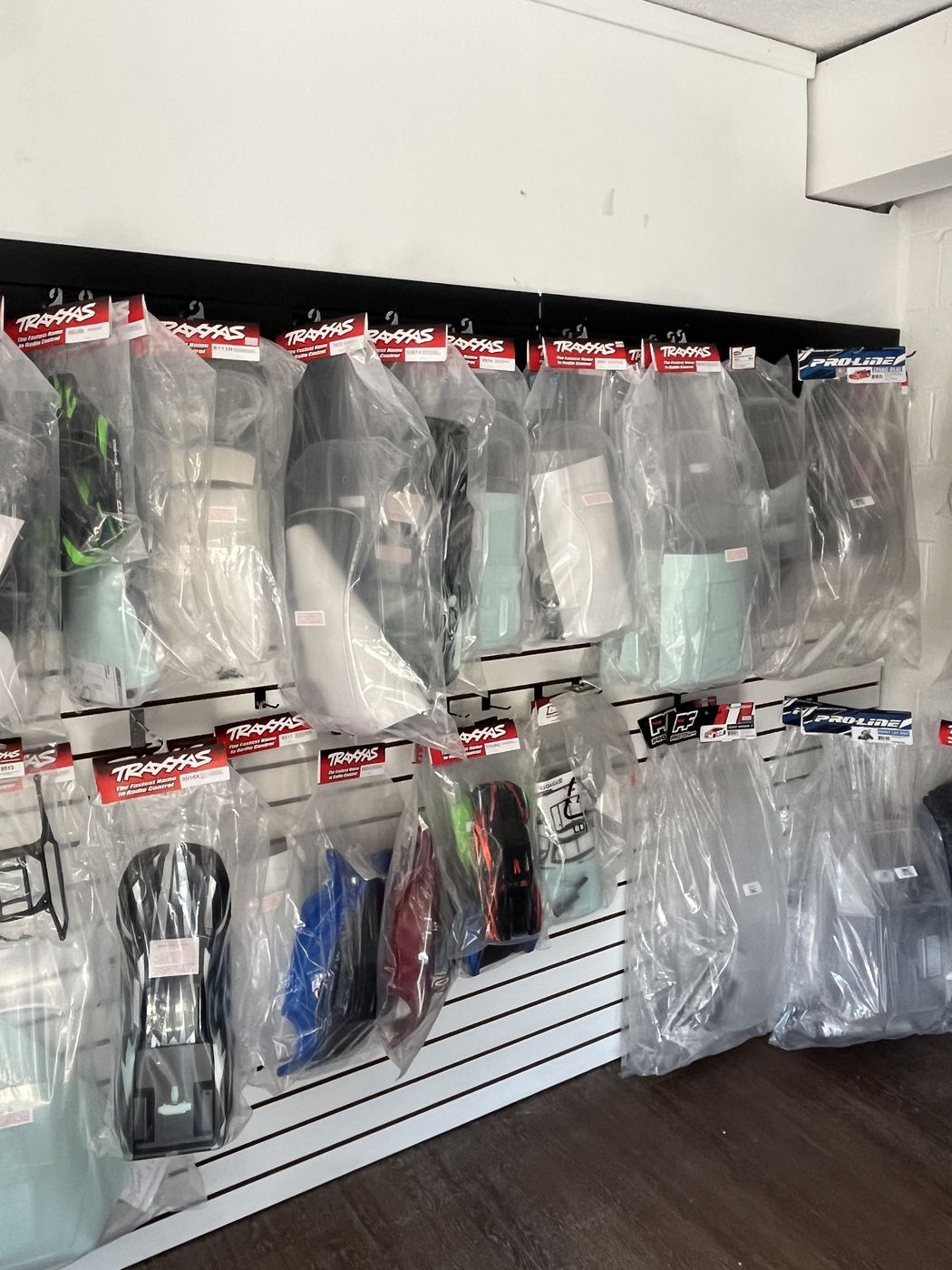 Clear and painted RC bodies at SC2NY RC Shop
